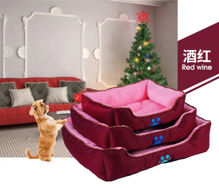 2017 new model oxford material pet beds for dog anti bite cat house supplier wholesale sleep bed for pet