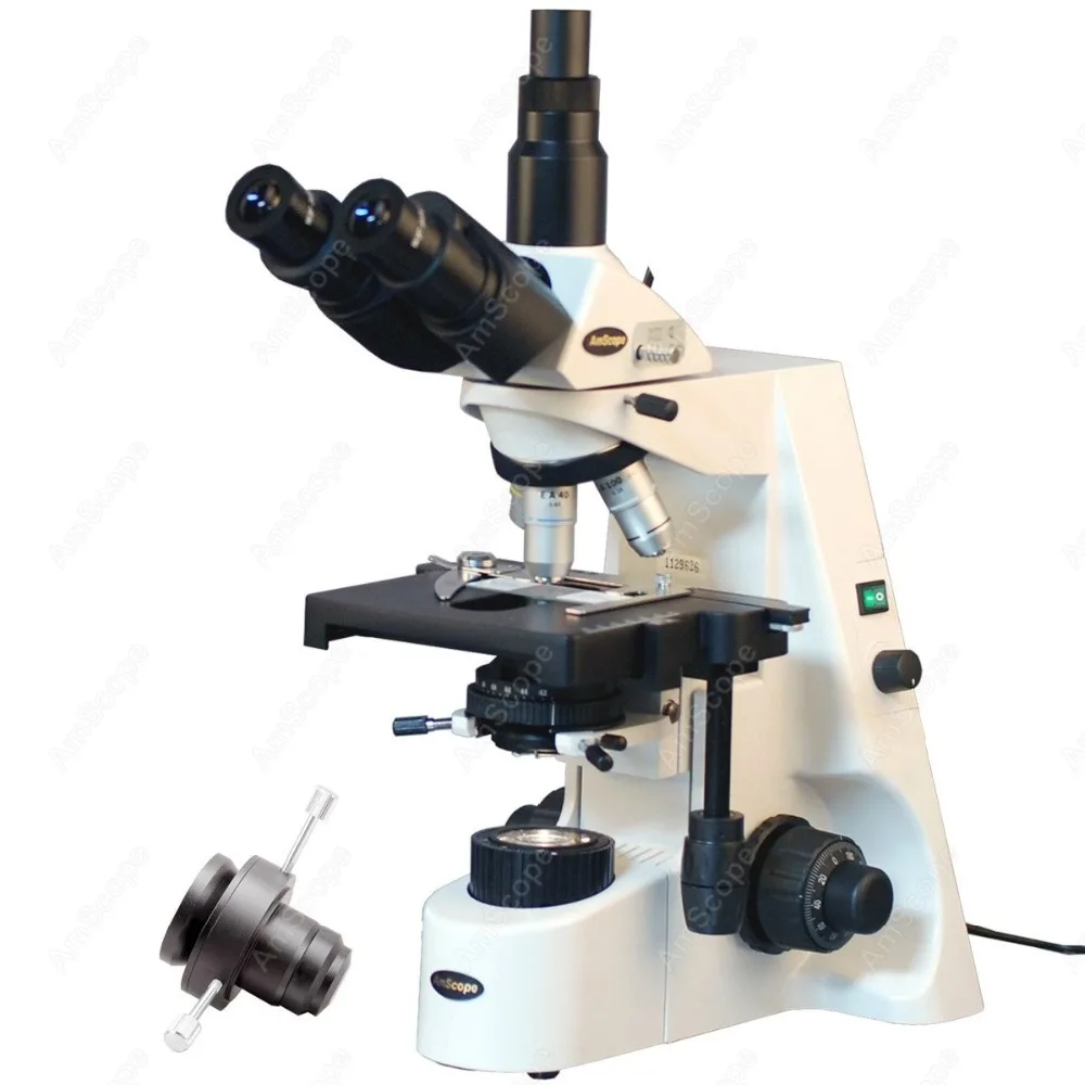 AmScope 40X-2500X Professional Infinity Plan Kohler Trinocular Darkfield Microscope