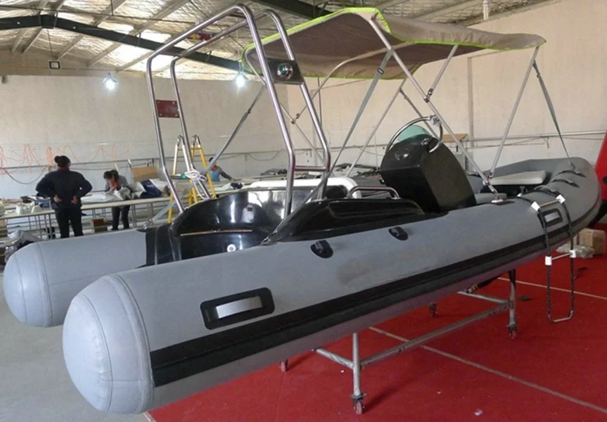 4.7M Hypalon RIB boat CE PVC 16ft Rigid Hard Bottom Inflatable Boat