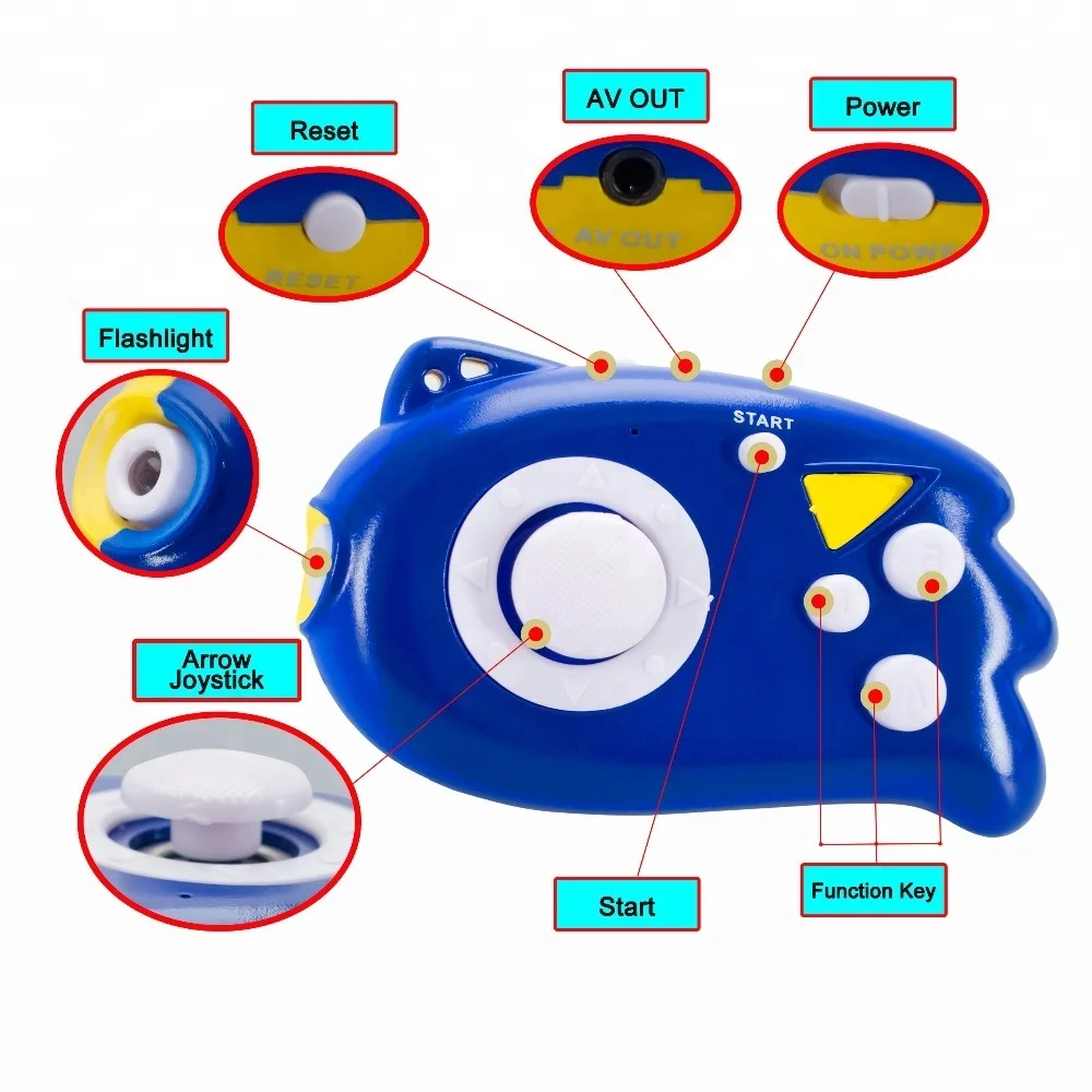 2017 Mini Retro TV Game Console Classic Flashlight Portable Game Console TV game for best gift