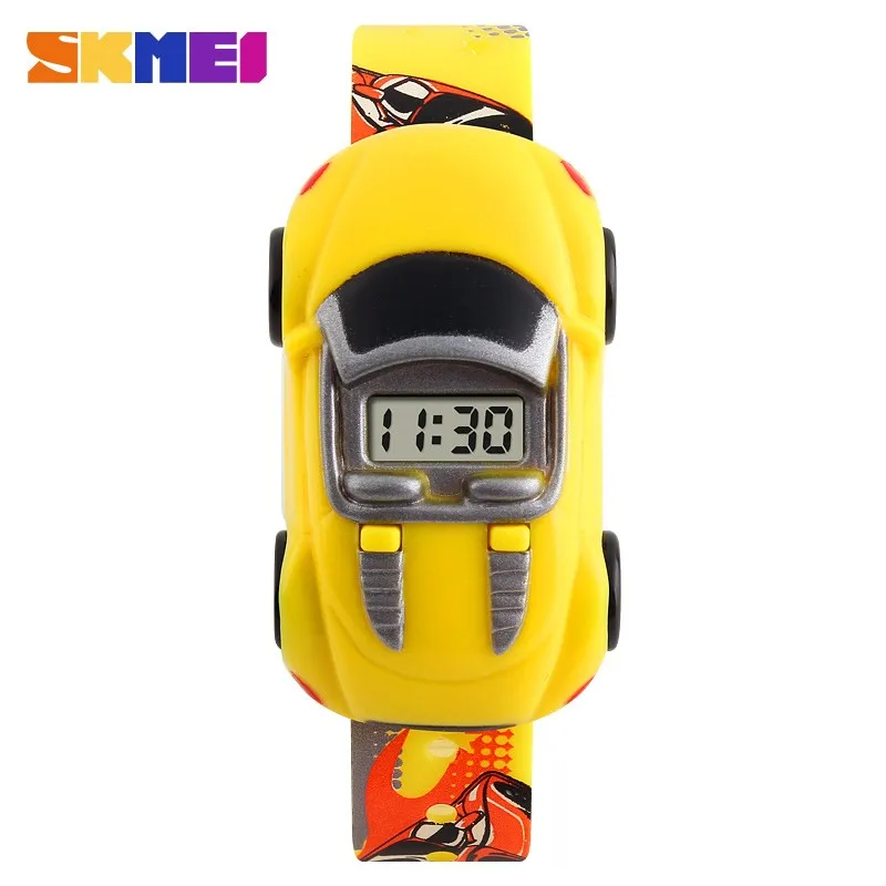Fashion Creative Children Watch SKMEI 1241 Brand Cartoon Car Digital Kids Watches For Boys Girls Dress Wristwatches
