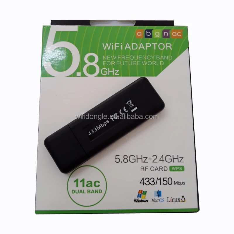 600Mbps USB Wi fi Dual Band 802.11ac/a/b/g/n Wireless 11AC WiFi Adapter for tv