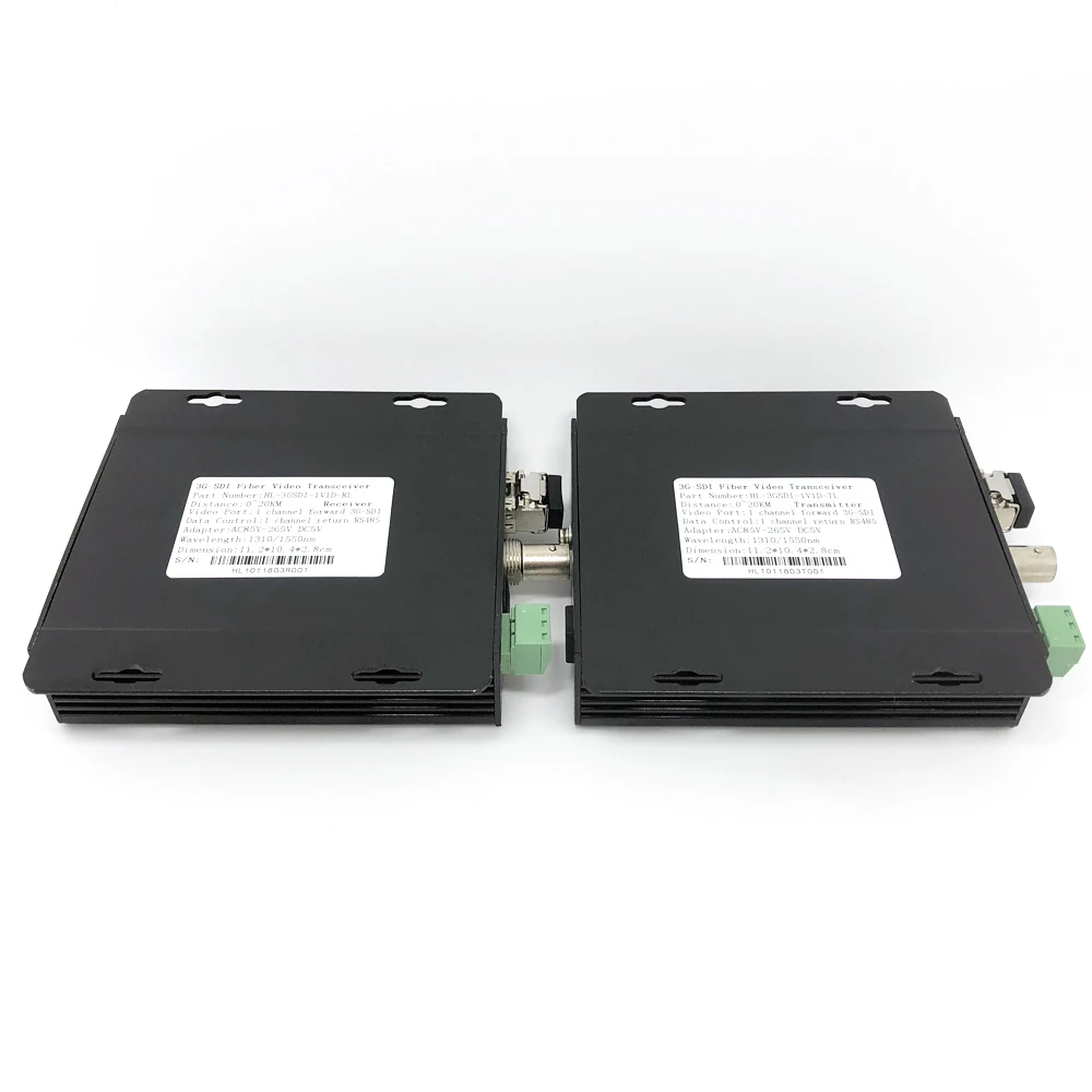 SD-SDI/HD-SDI/3G-SDI video over 1 single core fiber optic converter hd-sdi video transmitter