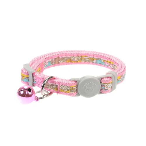 Different Patterns Adjustable Cheap Cat Collar Breakaway Safe Buckle