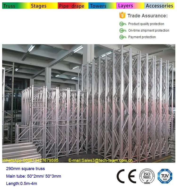 12 Inch Square / aluminum box truss Compatible With Glbal aluminum Truss