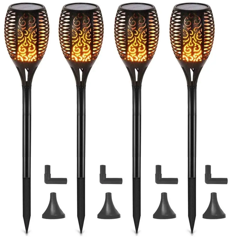 
Solar Torch Light Waterproof 96 LED Flame Flickering Lamp Auto On/Off Dusk to Dawn Outdoor Solar Powered Lamp Decoration Garden 