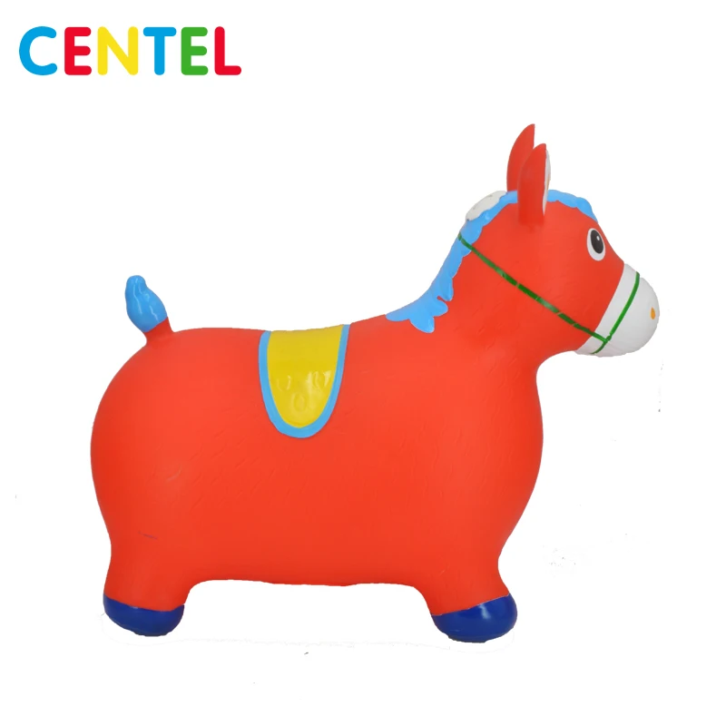 
Eco-friendly PVC inflatable jumping horse animal toy 