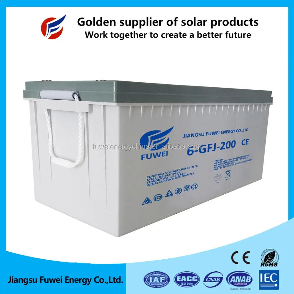 
12v 200ah deep cycle solar storage lead acid gel battery for solar system storage batteries 