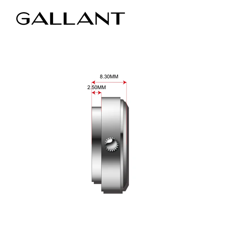 Japan movt stainless steel back mini clock insert