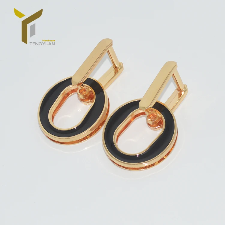 Leather bag parts and accessories handbag decorative hardware metal clip buckle for bag strap