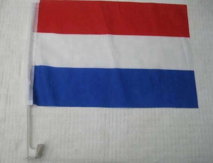 custom Hot sale 100% polyester Holland national car flag