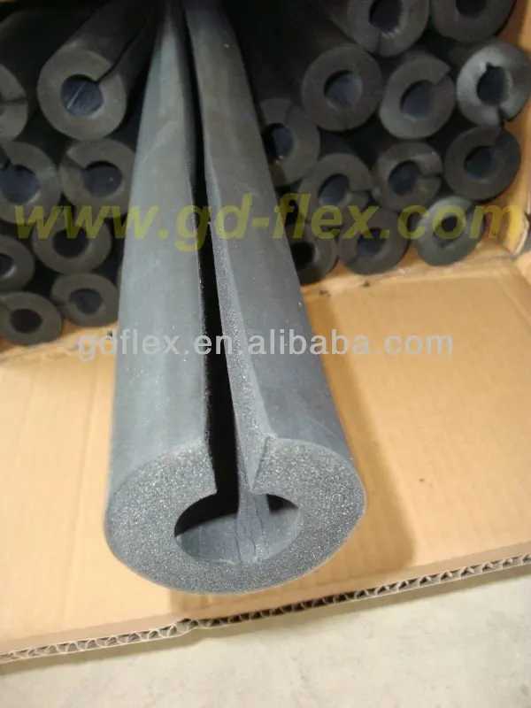 Pre cut EPDM rubber insulation pipe