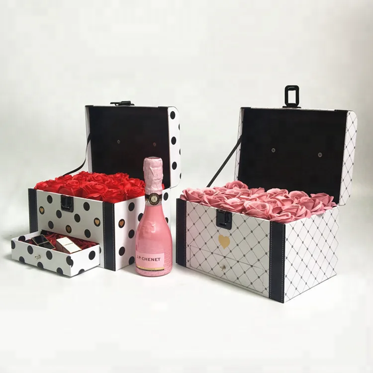 Роскошная Подарочная коробка для цветов с ящиком для упаковки цветов