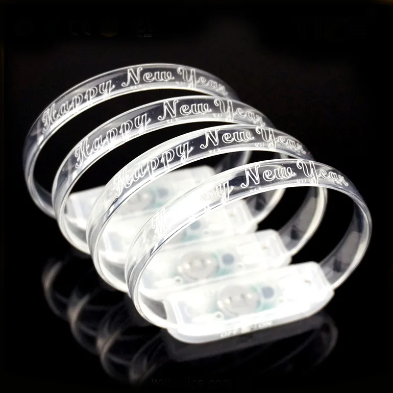 
halloween LED Bracelet Custom Logo Glowing Led Control Music Party Sound Light With Wristband 