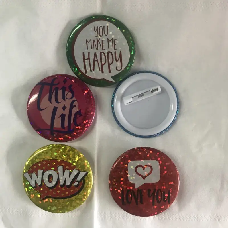 Custom Designed Tinplate Badge Factory Made Laser Printed Logo Pin Badges Metal Home Decoration Antique Style