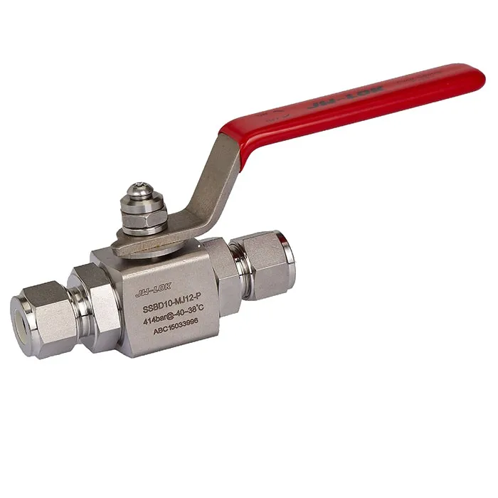 High pressure Ball Valves for gas with Nitrogen testing