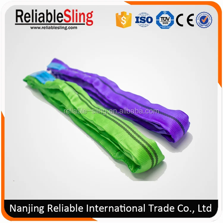 Polyester Soft Round Type Crane Lifting Slings