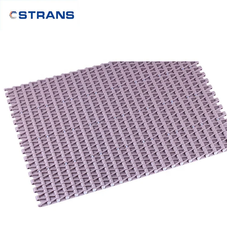 plastic POM modular belt with flight for beverage machine elevator chain