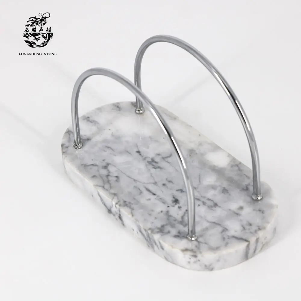 New Design Black Marble Metal Napkin Rack Wall-mounted round Iron Paper Towel Holder for Bathroom Home Organizing Tool on Sale