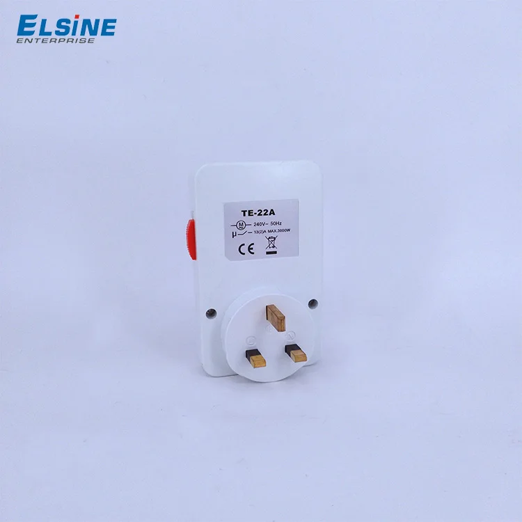 240V 13A TE-22A UK British type 24 Hours Digital Plug Time Mechanical Timer socket