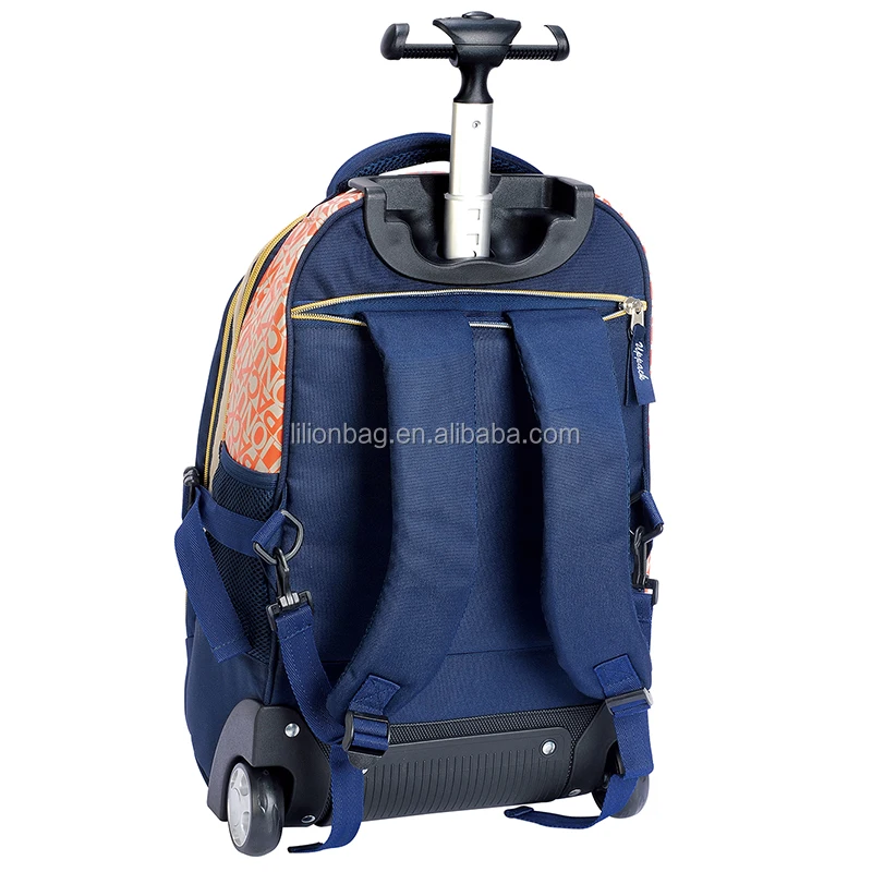 
Hot sale school trolley bag high quality single handle trolley backpack bag 