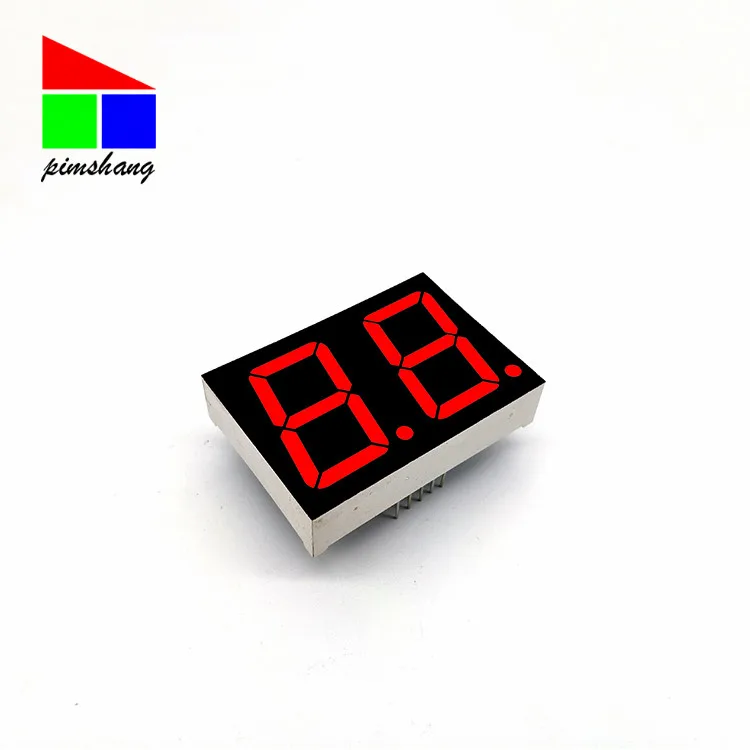 
Highlight red 2 digit 7 segment 1.0 inch nixie tube applied to the bank exchange rate display board 