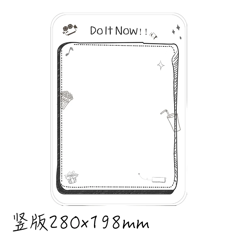 Fashion design A4 magnetic fridge whiteboard erasable magnetic whiteboard stick on fridge