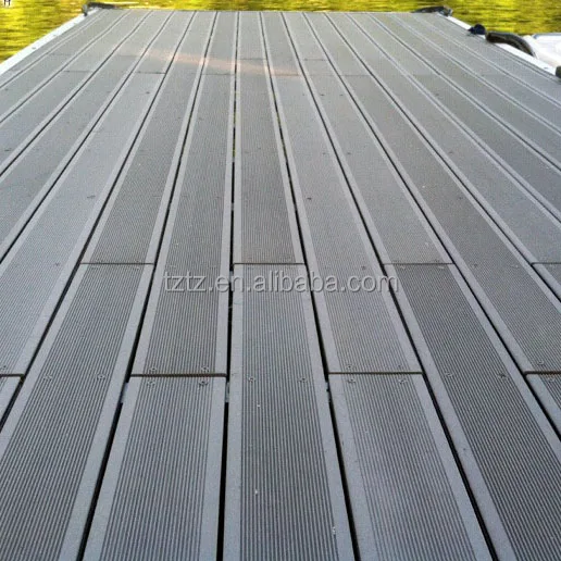 Latest design superior quality wpc wood plastic boardwalk fireproof  decking pvc decking outdoor decking floor
