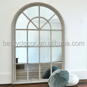 large arch decorative china  mirror window frame  vintage