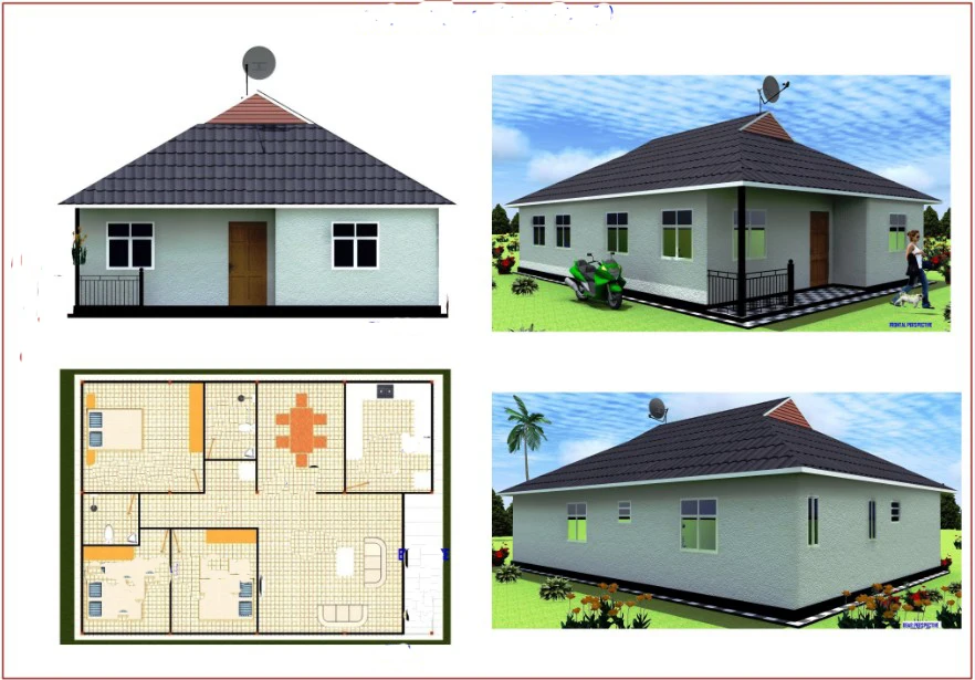 Cheap price newly design steel frame home prefab house