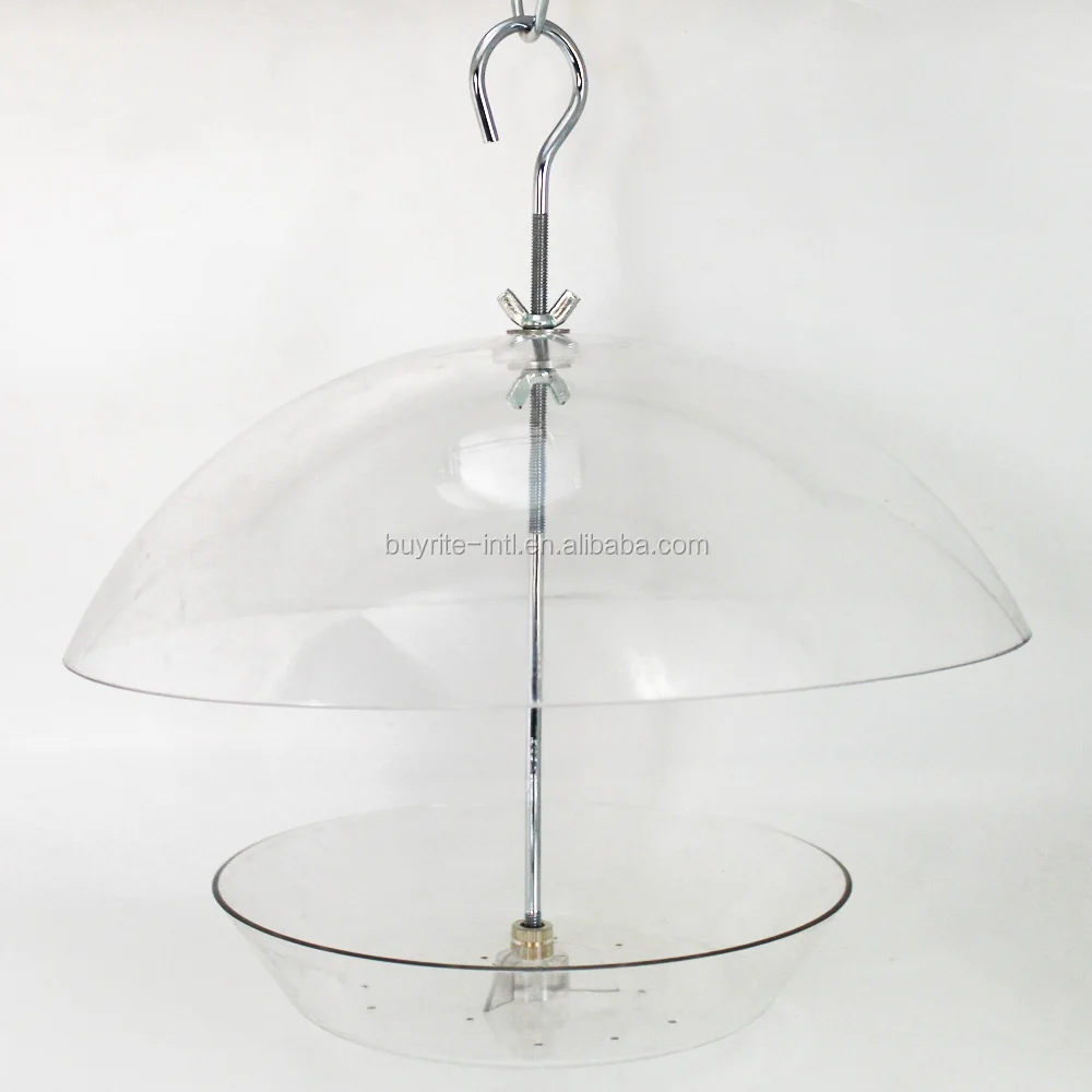 
Popular Outdoor Clear Plastic Squirrel proof/Baffle Bird feeder 