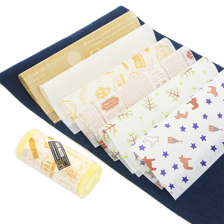 
Printable waterproof candy wax paper chocolate wrapping for baking 