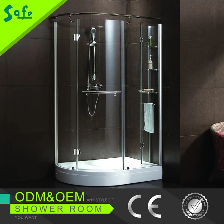 Большой экономический прогулка в сектор форма сводные дверь ванной душ