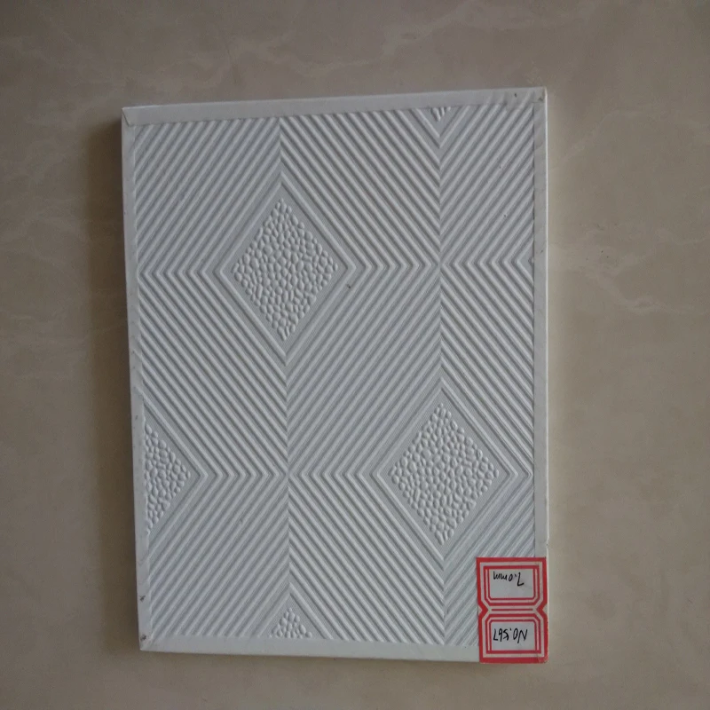 
pvc coted gypsum ceiling with aluminum foil 