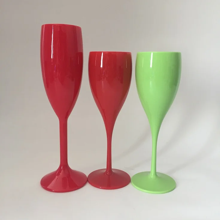 Factory Price Custom Clear Plastic Champagne Flute for bar&events