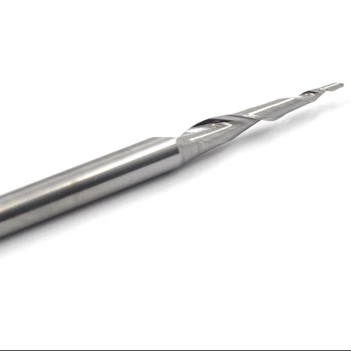 Hot sale tungsten 1.19 solid carbide taper ball nose endmill cnc machinary long single flute end milling cutter new cutting tool