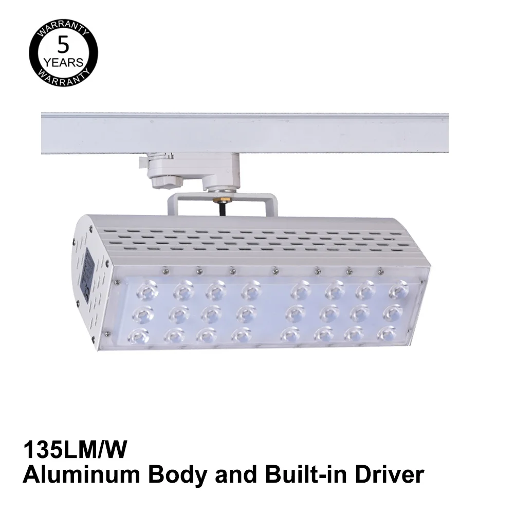 Dimmable 4 Rail Spot Light 5500 Kelvin 50W Rgb LED Track Light