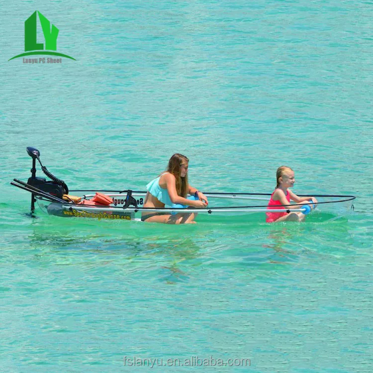 Clear plastic boat transparent clear bottom kayak