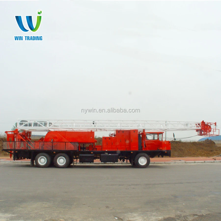 
RG API Standard Oil Field Oil and Gas Well Bore Hole Truck Mounted Mobile 350hp XJ60 Drilling and Workover rig 
