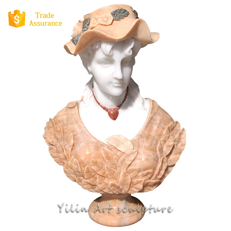 Greek Marble Man Head Carving Sculpture YL-T128