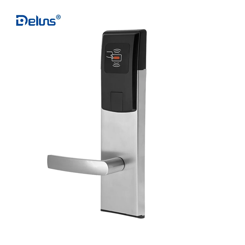 Deluns access control smart M1 Rfid card online digital wireless hotel lock management system software security