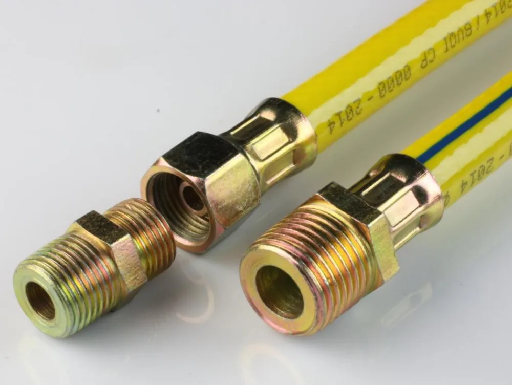 Colombia yellow reinforced PVC fireproof LPG and NPG gas hose