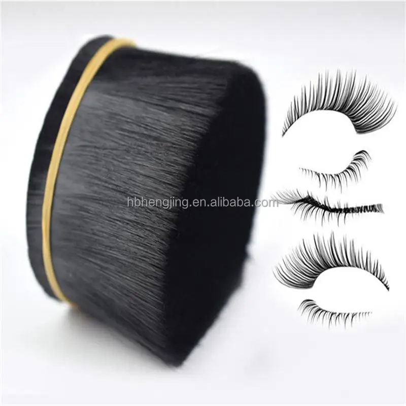 Synthetic Tapered  round/flat  100% PBT FILAMENT for false Eyelash with competitive price