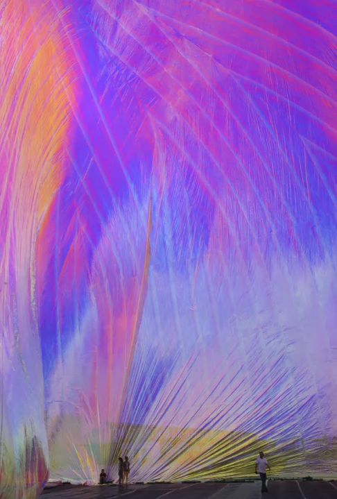 
RG 3M PET Iridescent Rainbow Dichroic Building Decorative film 