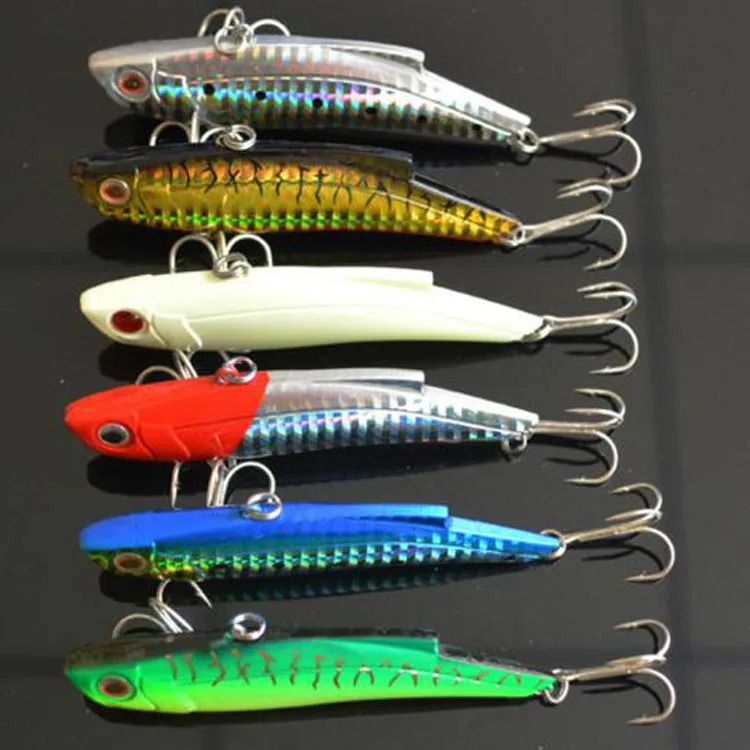 HOT SALE 9.3cm27.5g VIB Spoon Blade Metal Fishing LureBass Lures Artificial Bait Sinking Vibration Fishing Lure