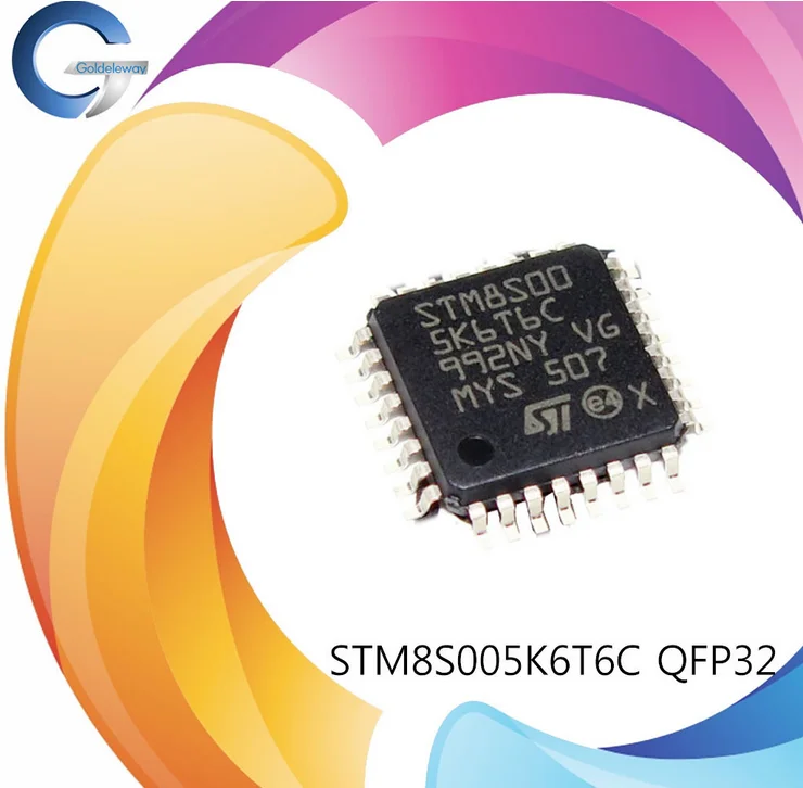 (Ic запчасти) STM8S005K6T6C Value line 16 МГц STM8S 8-разрядный микроконтроллер с 32 Кбайт Флэш-памяти