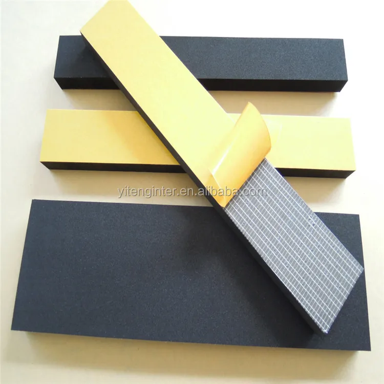 Cutting 1mm 2mm 3mm 4mm...52mm EVA Foam Rubber Strip with Different Tapes