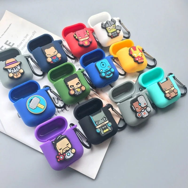 2022 Hot Selling Classic Headphone Shockproof Cartoon Case Cover For Marvel Airpods Case