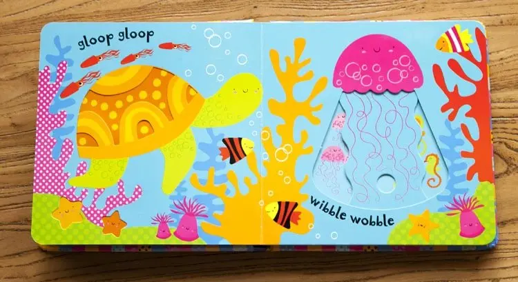3D Usborne ребенка флип отверстие изображение книги доски детей раннего