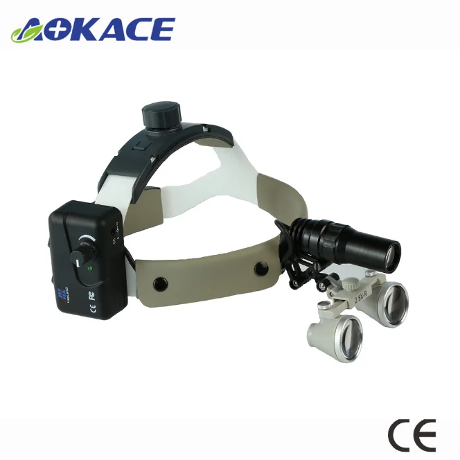 Медицинский стоматологический налобный фонарь, Хирургические лупы со светодиодной лупой